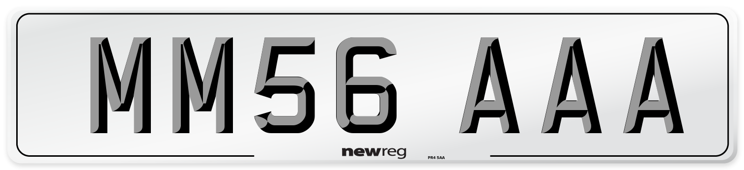 MM56 AAA Number Plate from New Reg